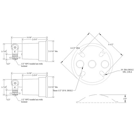 Mulberry Lamp sockets 2 WP LAMPHLDR W/CVR BRNZ 30142Z